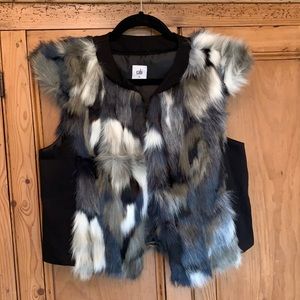 Cabi Faux Fur Vest Medium